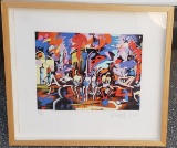 Mark Kostabi Midnight at noon signed/N 3 D CONSTRUCTION