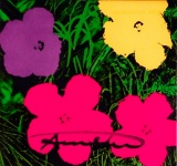 Andy Warhol FLOWERS, Invitation Card Gallery Sonnabend