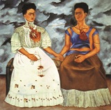 The Two Fridas, 1939 by Frida Kahlo Framed offset