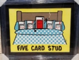 Todd Goldman, Five Card Stud Lithograph HS/N FRAMED
