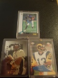 3 FOOTABALL ALL STAR ROOKIE CARDS