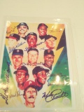8 Signatures of all time GReats Mlb W COA