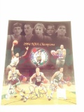 Boston Celtics Big 5 Signed photo W Hologram Sticker