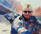 Mark Martin By Carlo Beninati, Giclee on Canvas signed