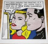 Roy Lichtenstein original Poster Masterpiece Comic