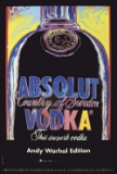 ANDY WARHOL Absolut Vodka 2015 color lithograph
