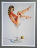 MEL RAMOS, Martini Miss # 1 ,2013 lithograph framed
