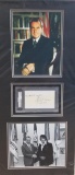 RICHARD NIXON cut PSA/DNA with photos matted