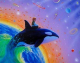 Charles Lynn Bragg ORCA SPACE JUMP Hand Signed