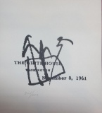 John F. Kennedy White House Doodle 1961 Set of 3