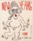 Keith Haring, New Years Invitation 1988 (Nude)