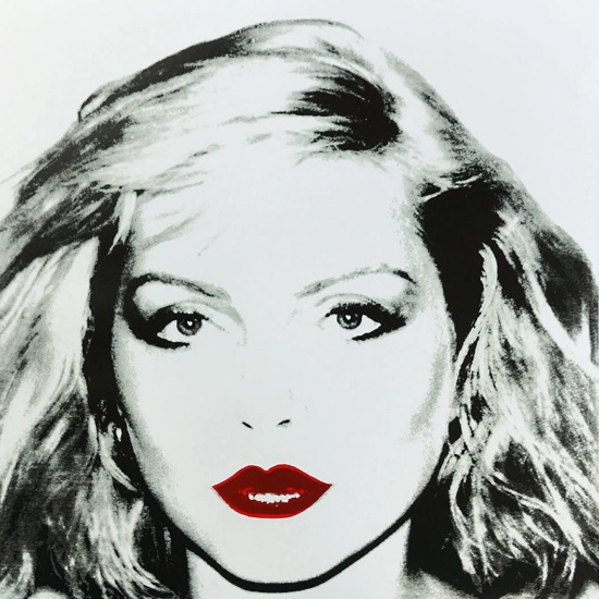 Warhol, Andy   Debbie Harry 1980 white, Silkscreen