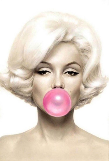 Marilyn Monroe BubbleGum Offset Lithograph