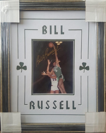 Bill Russel Autographed Frame Photo With JSA