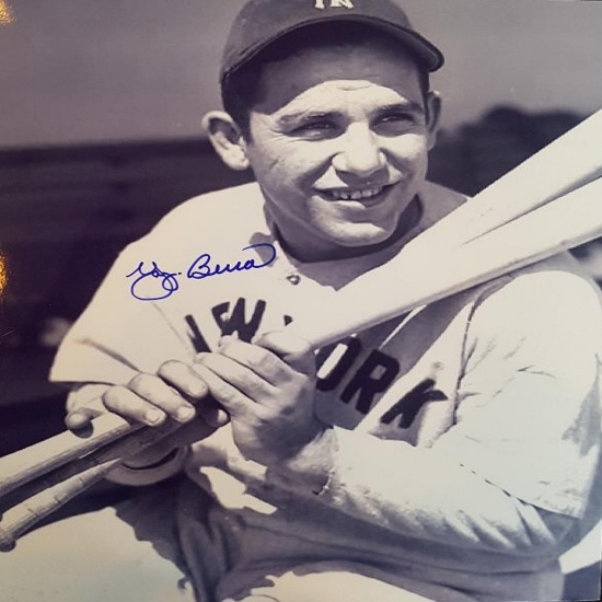 Yogi Berra Signed 8 x 10