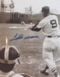 TED WILLIAMES AUTOGRAPHED 8X10 PHOTO