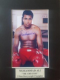Muhammedd Ali Signed and Matted Photo