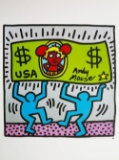 Keith Haring print - Andy Mouse - Dollar - Money -