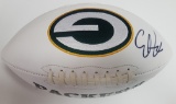 Aaron Rodgers Autographed Football With COA