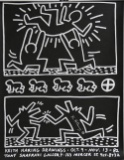 Keith Haring Tony Shafazi Gallery, offset lithograph