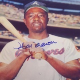 Hank Aaron Signed 8 x 10 photo