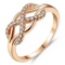 Women's Fashion Rose Gold plated Ring