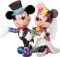 Disney by Romero Britto 'Mickey Mouse and Minnie Mouse' Stone Resin sculpture