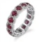925 Silver Red Crystal Gemstone Ring