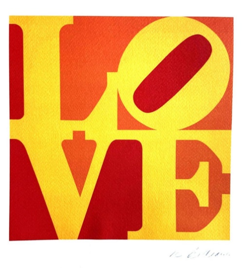 Robert Indiana 'LOVE' limited edition lithograph, Guggenheim, 1978