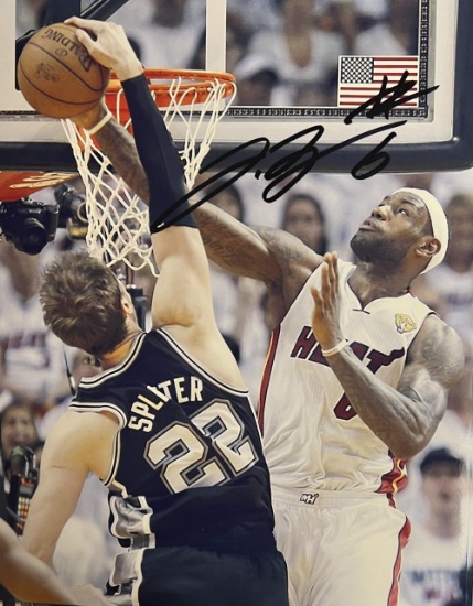 LEBRON JAMES, AUTOGRAPHED 8X10 PHOTO