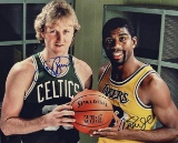 Michael Jordan, Magic Johnson & Larry Bird, Autographed, 8x10 photo, WITH COA