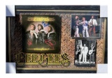 Bee Gees (all three), Autographed Signed Album Record, Framed with COA