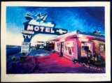Bob Dylan 'Motel of the Blue Swallow: Route 66' Limited edition lithograph