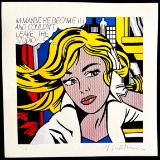 Roy Lichtenstein 'M-Maybe - 1986' Limited Edition Lithograph