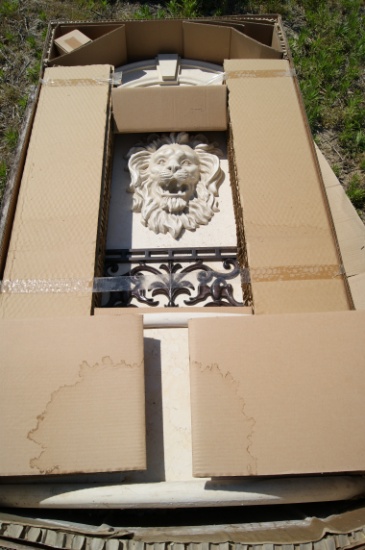 Marble lion fountain