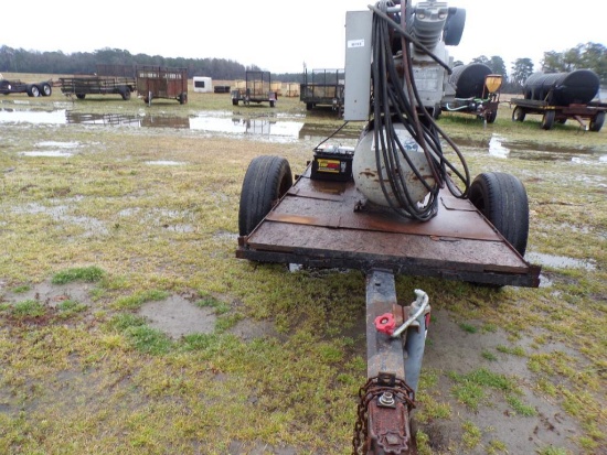 Air compressor trailer