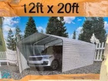 NEW SDL 12X20FT CREAM COLOR HIGH-END CARPORT