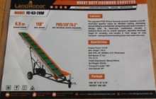 NEW LANDHONOR MODEL# FC-63-20W- WOOD CONVEYOR