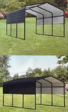 NEW LANDHONOR MODEL# LHR-MC1613- 16X13FT METAL CARPORT