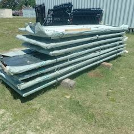 QTY. 50: 12' DARK GREY GALVNIZED ROOF PANELS