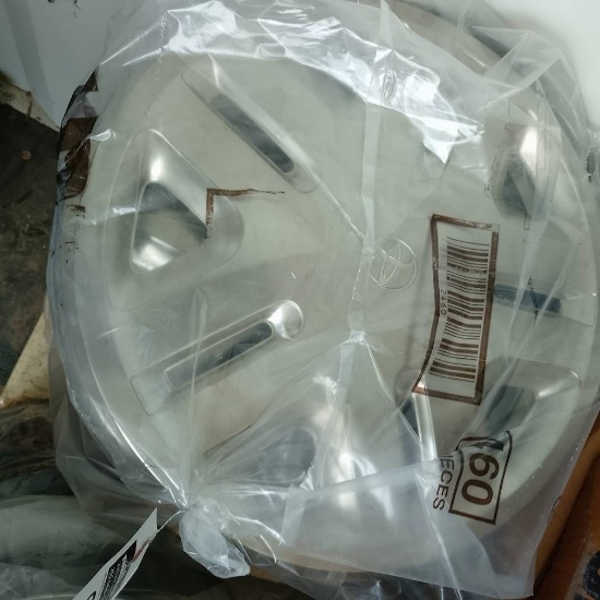 (13) FACTORY TOYOTA 2WD TACOMA ALUMINUM WHEEL COVERS