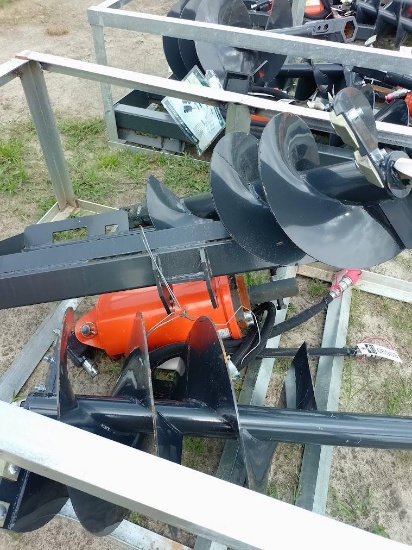 WOLVERINE QUICK ATTACH HYDRAULIC AUGER W/2 BITS