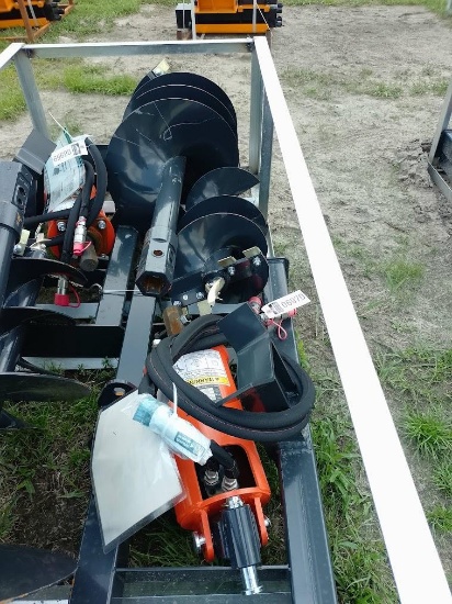 Wolverine Quick Attach Hydraulic Auger W/2 Bits