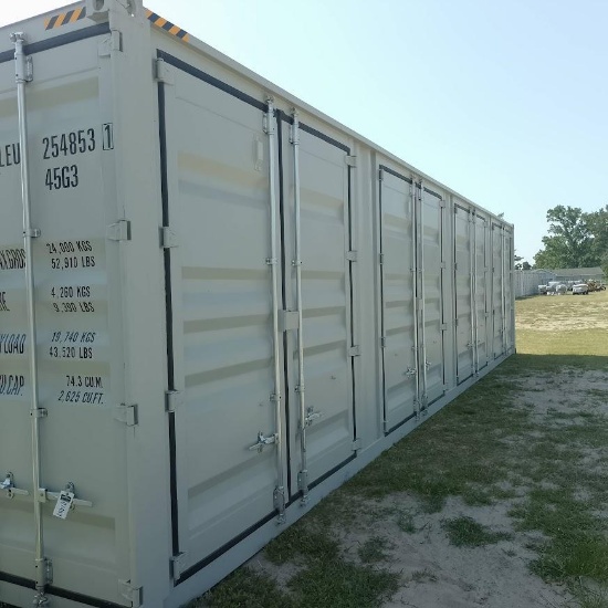 New 2026 Grey 40ft Container With 4 Doors