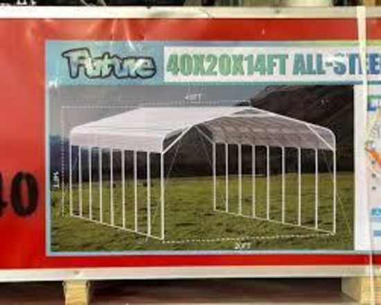 2026#SKLP#SK-SC40#40x20x14FT ALL-STEEL CARPORT