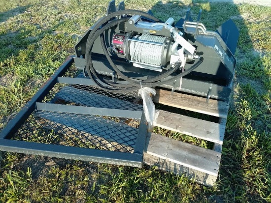 2026--LH SKID STEER HYDRAULIC LOGGING WINCH