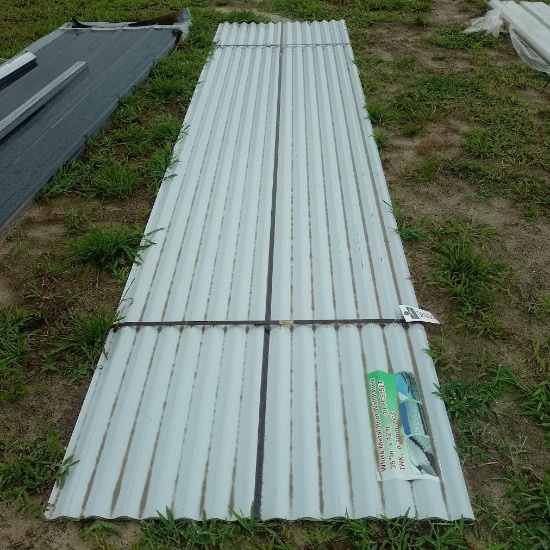 35"X12' WHITE METAL ROOF PANELS QTY 30