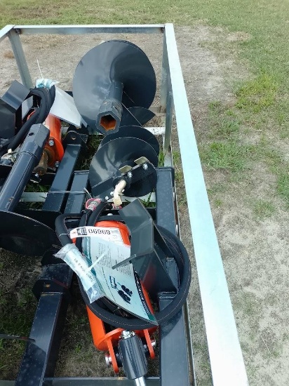 WOLVERINE QUICK ATTACH HYDRAULIC AUGER W/2 BITS