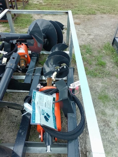 WOLVERINE QUICK ATTACH HYDRAULIC AUGER W/2 BITS