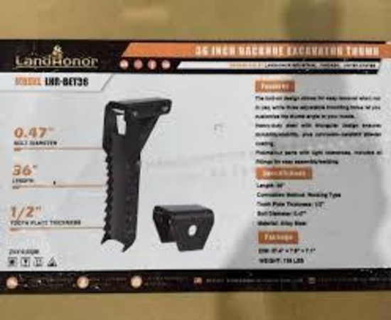 36 In Backhoe Excavator Thumb